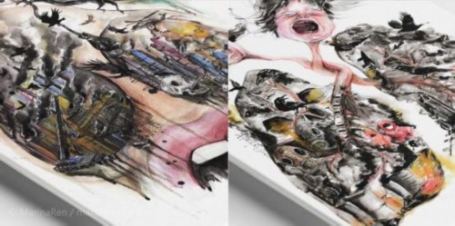 LOFTER達(dá)人手繪霧霾危害