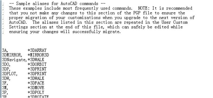快速調取AUTOCAD繪圖命令