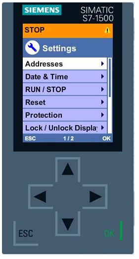 如何通過顯示面板修改自動化系統(tǒng)S7-1500的IP地址
