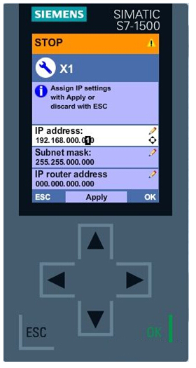 如何通過顯示面板修改自動化系統(tǒng)S7-1500的IP地址
