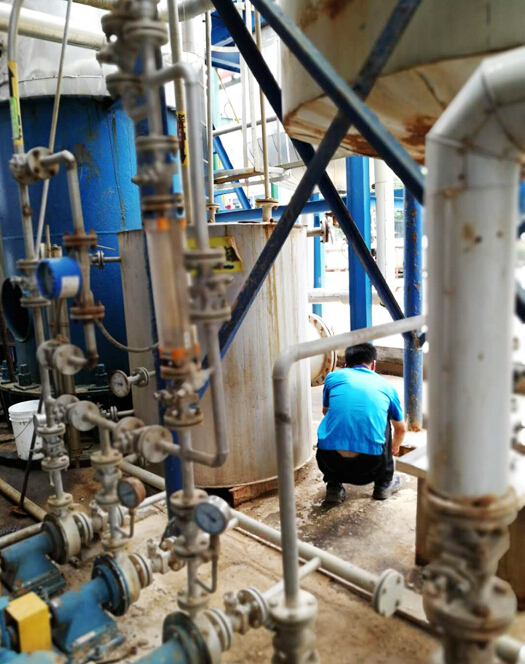 走訪無錫某超纖公司印染廢水處理項(xiàng)目