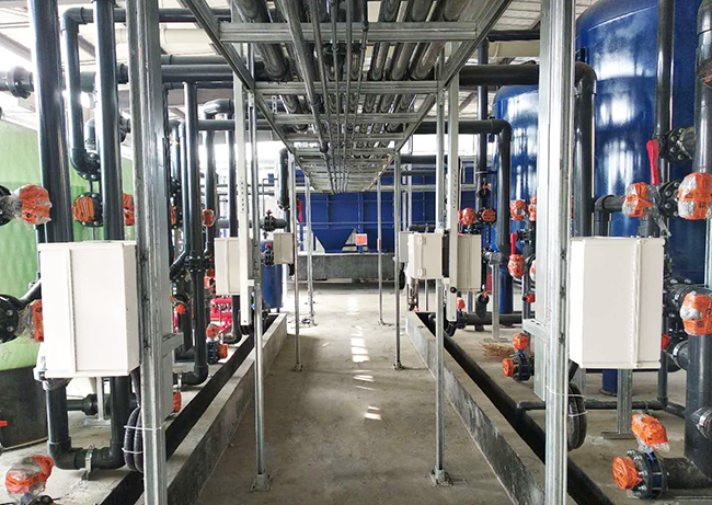 江蘇夢月紡織印染廢水處理工程