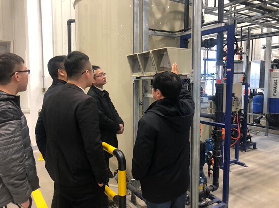 中廣核領導參觀依斯倍工業(yè)廢水處理工程現(xiàn)場