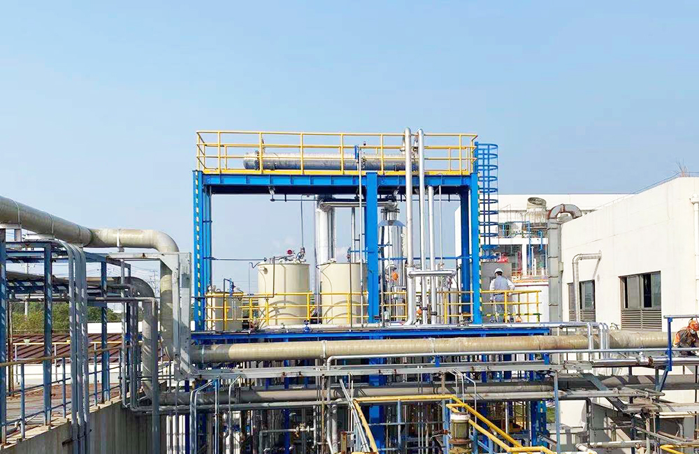 日油化工廢水處理工程現(xiàn)場(chǎng)