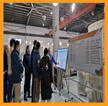 預見創(chuàng)研企業(yè)家學員們走進依斯倍生產(chǎn)車間