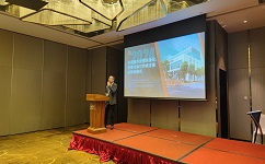 蘇州依斯倍環(huán)保子公司重慶依斯倍技術總監(jiān)吳孟軍發(fā)表題為《電鍍廢水處理裝備化、智能化和可持續(xù)發(fā)展的綠色模式》的報告